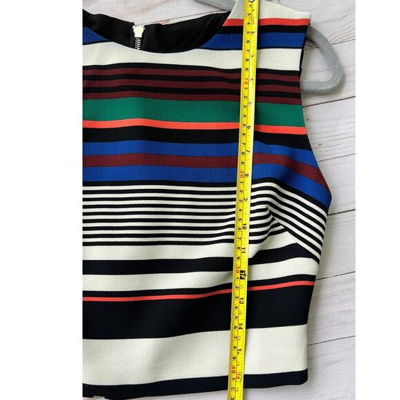 NWOT Badgley Mischka 2-Piece Striped Pencil Skirt & Sleeveless Top Set - Picture 7 of 13